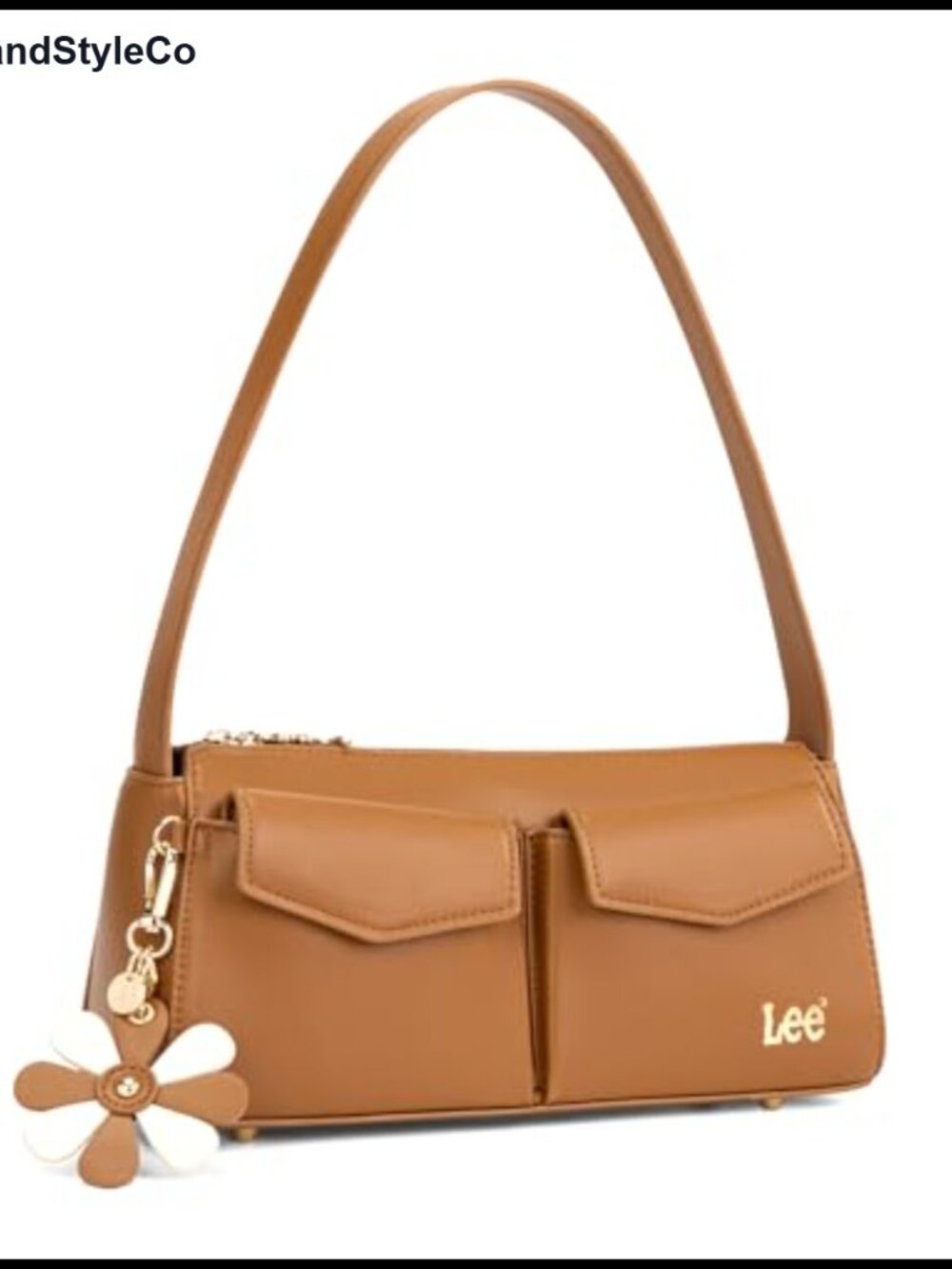 Small Faux Leather Shoulder Satchel Handbag Vegan Leather Purse